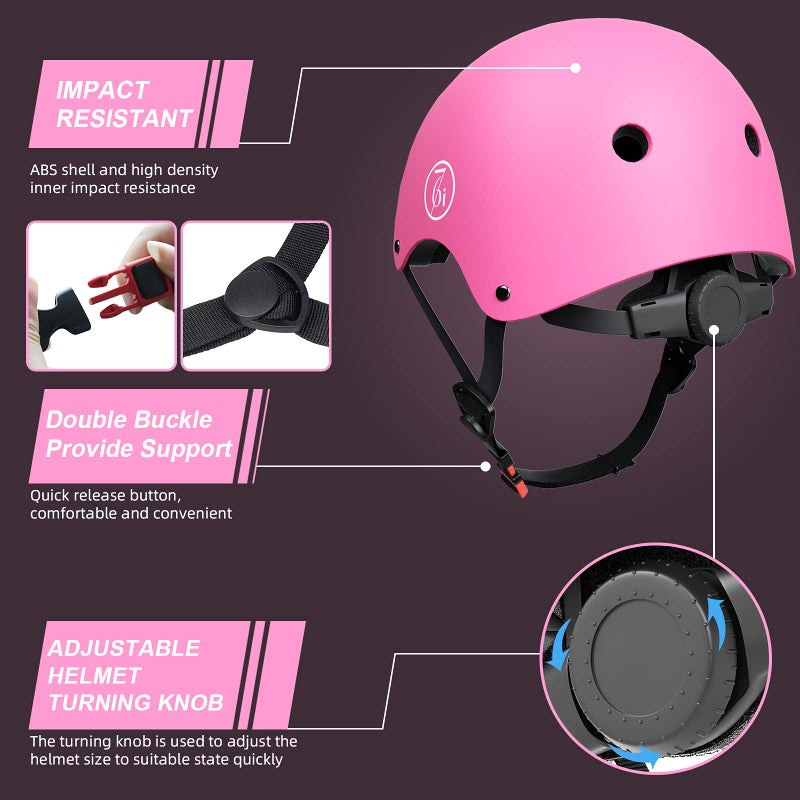 67i Bike Helmet for Adults & Kids 8-14 - Adjustable L (22.83â€-23.82â€) Lightweight Ventilated Cycling Helmets with 11 Vents (Pink) - Image 4